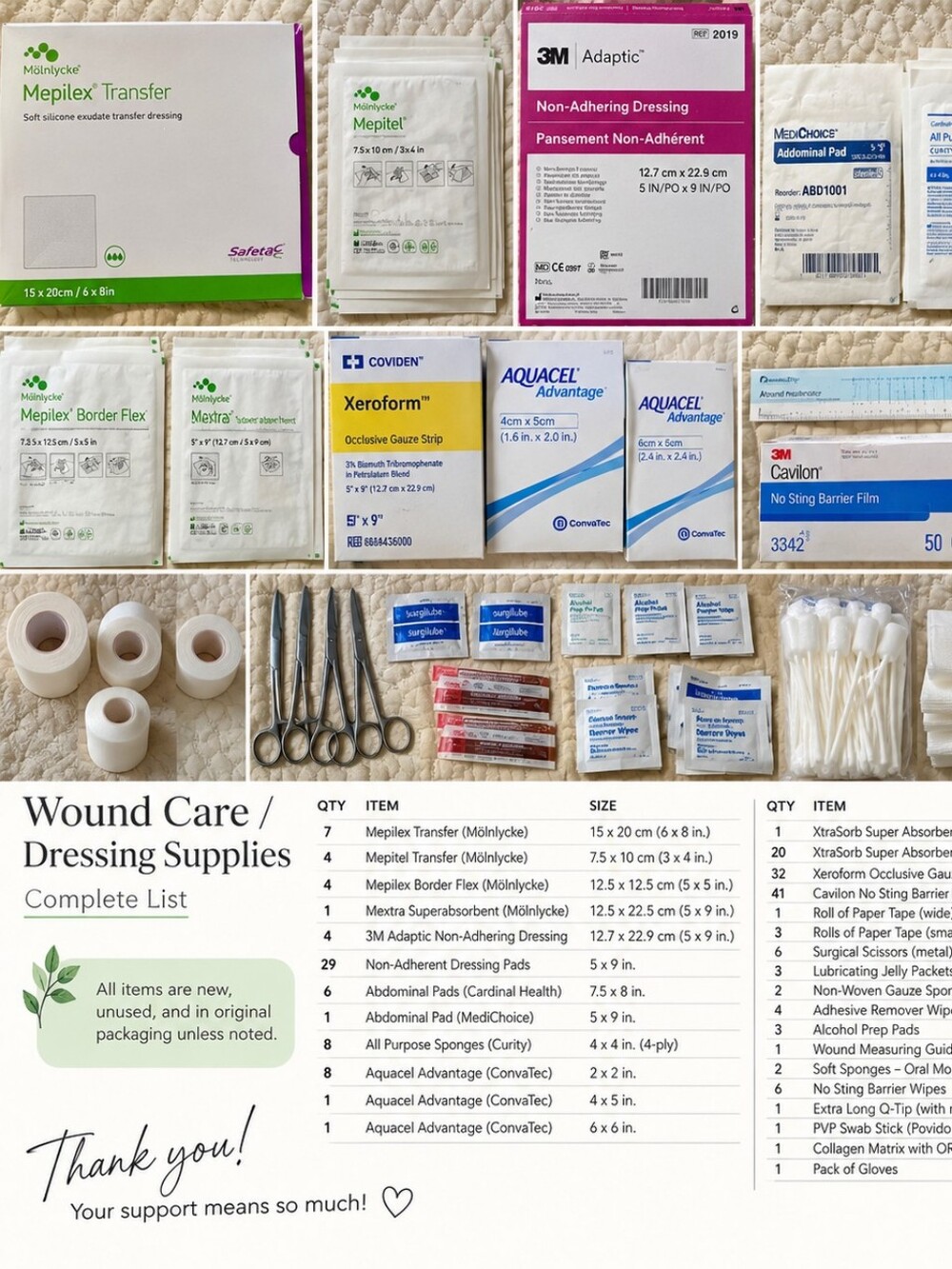 Assorted First Aid & Wound Care Kit - White